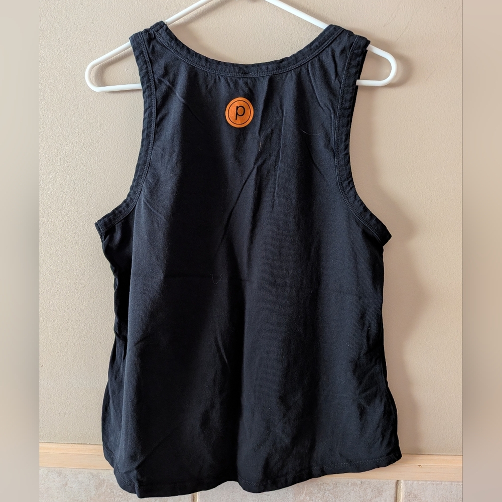Pure Barre, Black Skeletons Tank Top, Size L - Picture 2 of 4